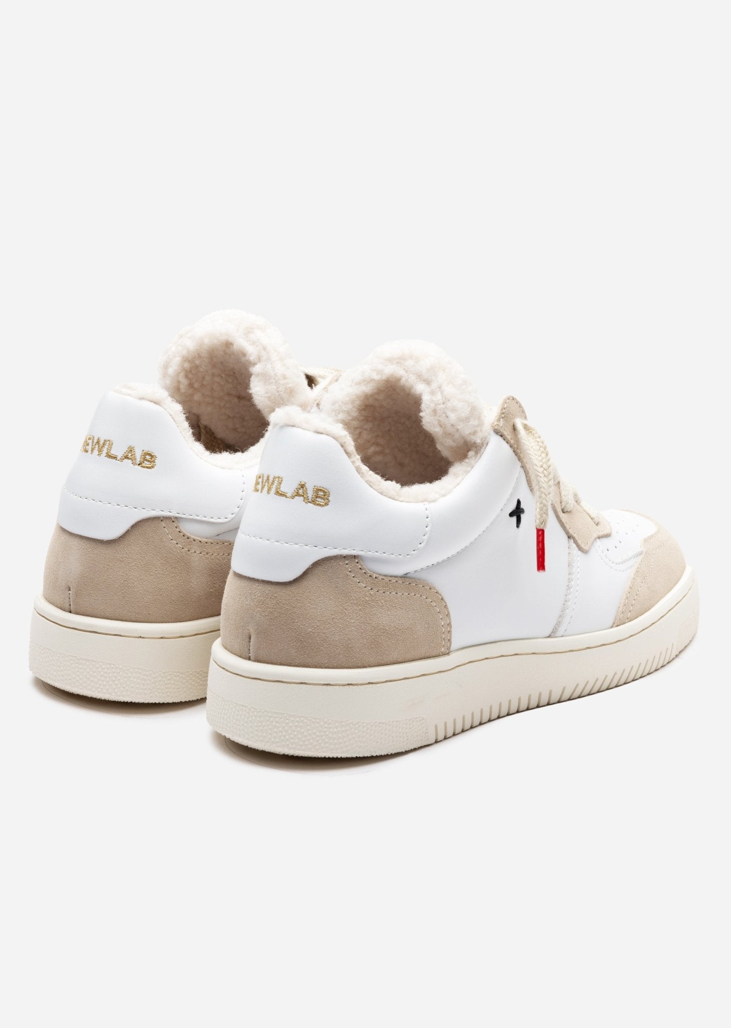 NL11 White/Beige/Synthetic Fur - NEWLAB - Chaussures - NEWLAB