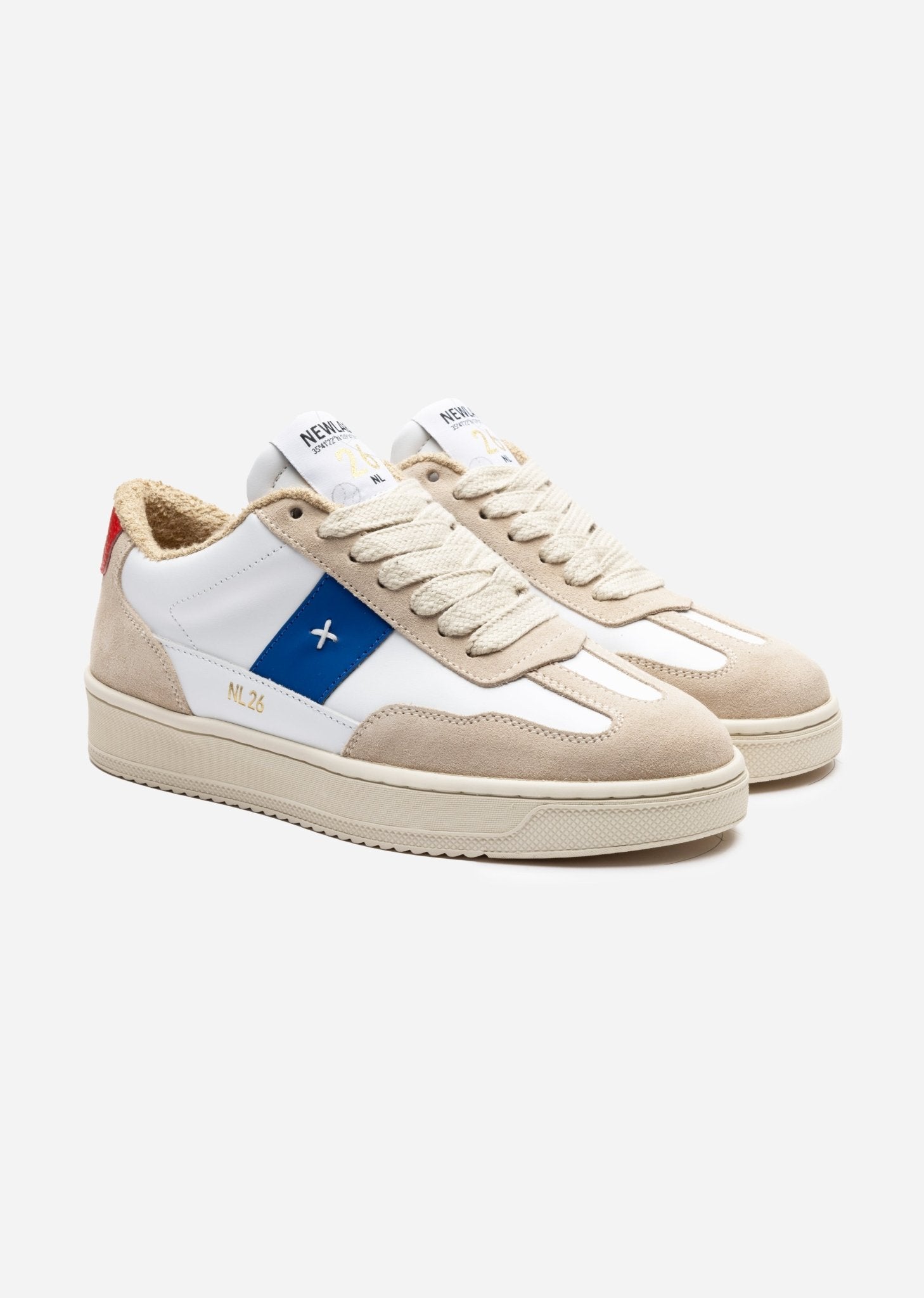 NL26 White/Blue/Red - NEWLAB - Chaussures - NEWLAB