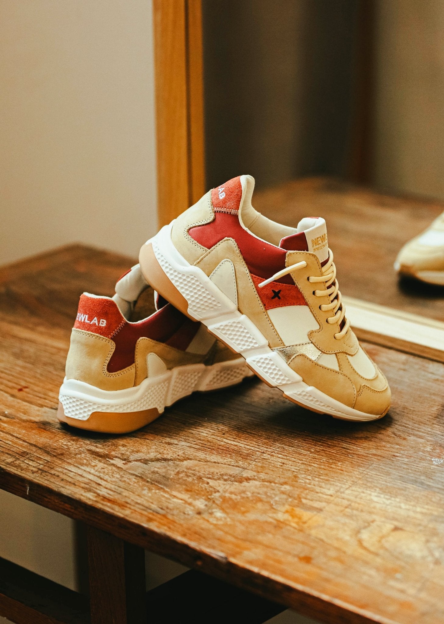 RACER Beige/White/Fuchsia - NEWLAB - NEWLAB